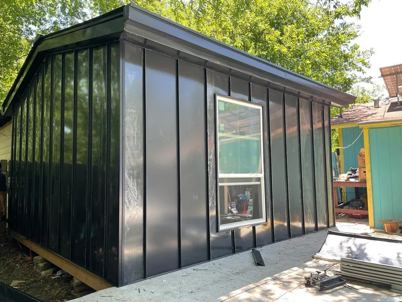 Black standing seam metal wall panels for Roof Inspection in Wilmington